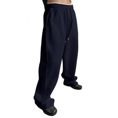 Pantalon droit à jambes larges et amples