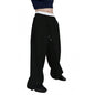 Pantalon droit à jambes larges et amples