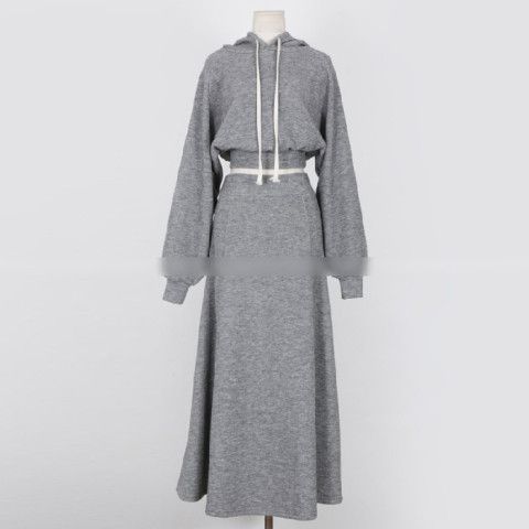 Casual Sweatshirt And Skirt Set