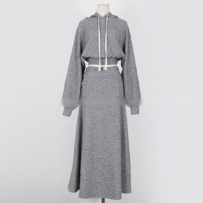 Casual Sweatshirt And Skirt Set