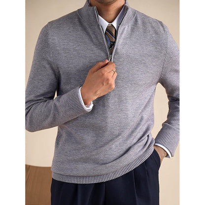 Pull en maille à col roulé mi-long