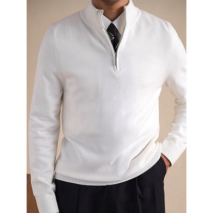 Pull en maille à col roulé mi-long