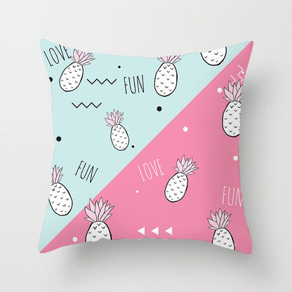 Fruit Print Cushion Cover